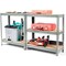 60 Inch Adjustable Heavy Duty 5-Shelf Metal Storage Rack with MDF Boards for Home OR Garage